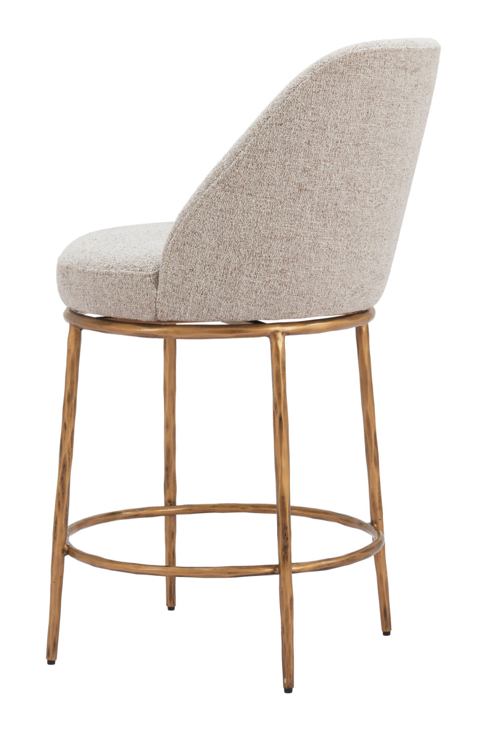 Beige Swivel Counter Stool | OROA Modern Nordhavn | Oroa.com