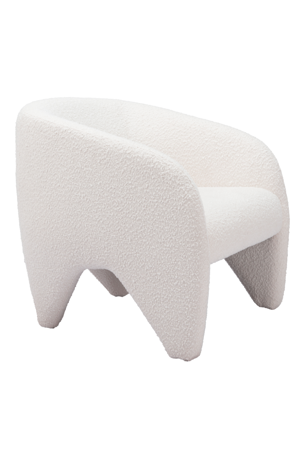 White Shearling Accent Chair | Oroa.com