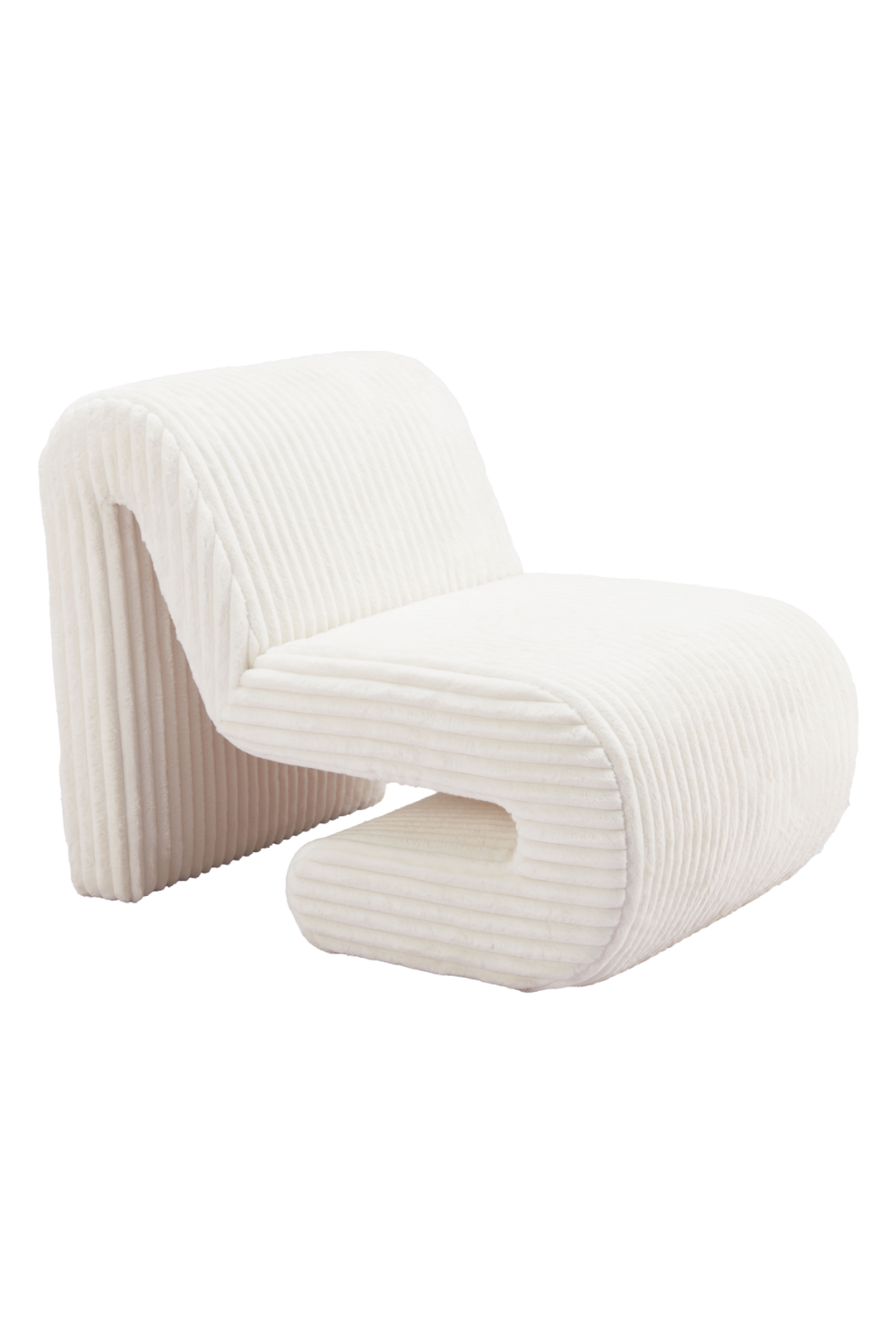 White Ribcord Accent Chair | OROA Modern Opam | Oroa.com