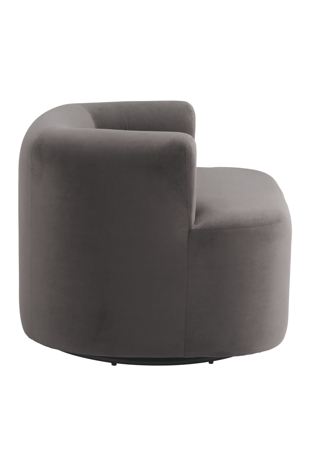 Gray Velvet Swivel Chair | OROA Modern Mugav | Oroa.com