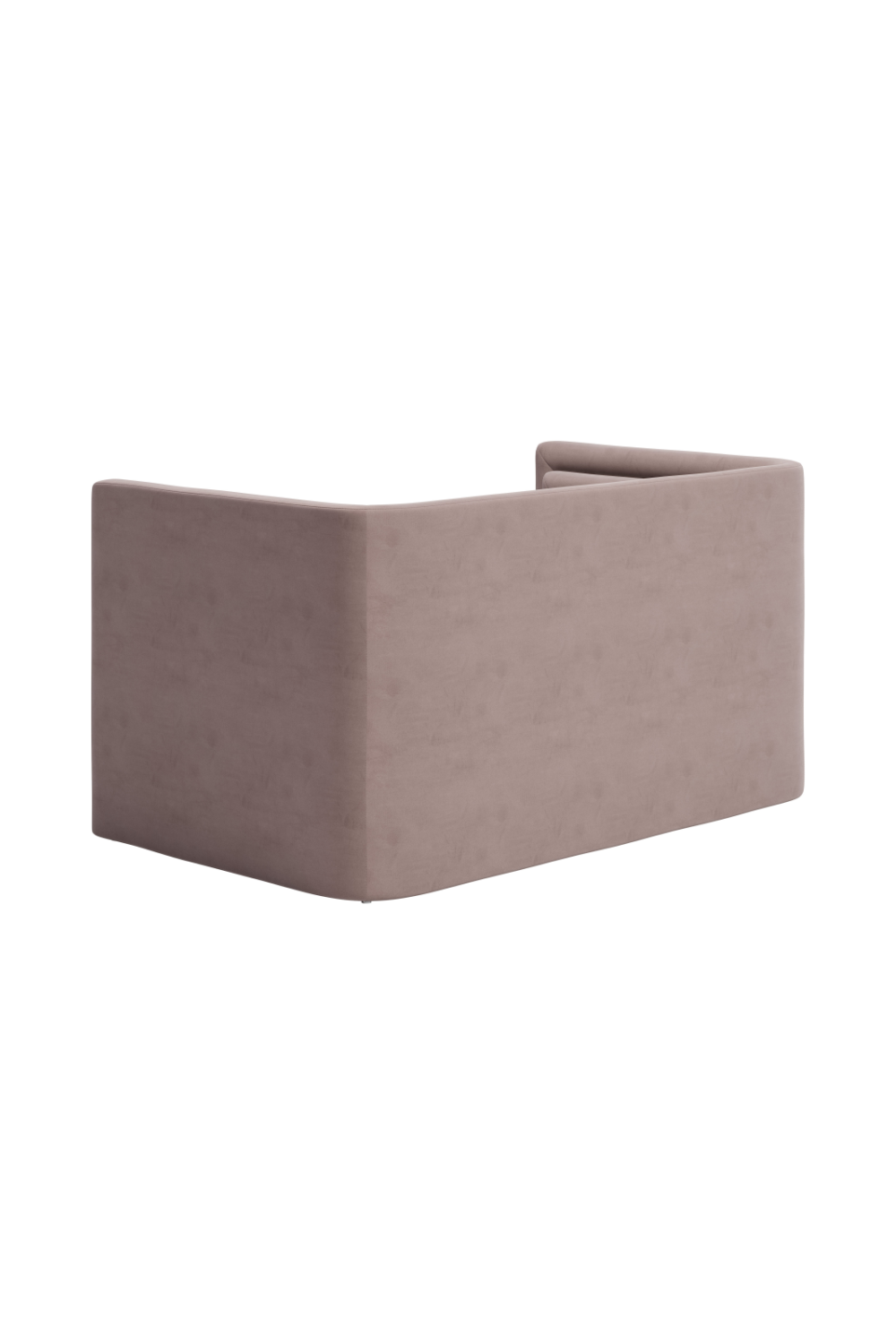 Taupe Velvet Loveseat | OROA Modern Trippel | Oroa.com