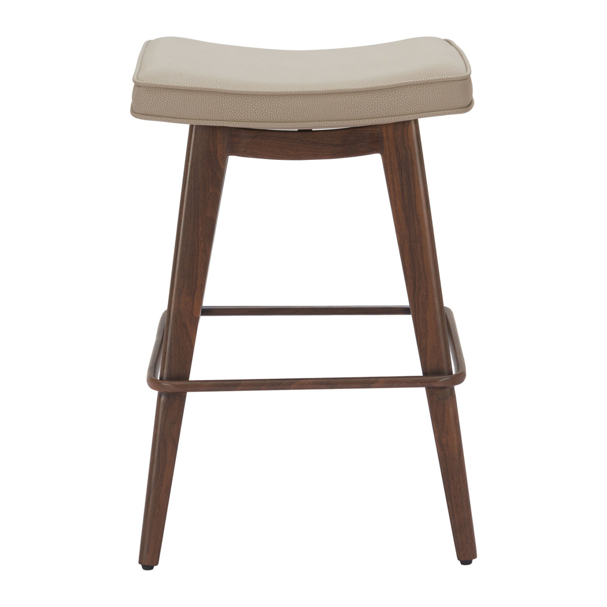 Beige Leather Seat Counter Stools (2) | OROA Modern Divat