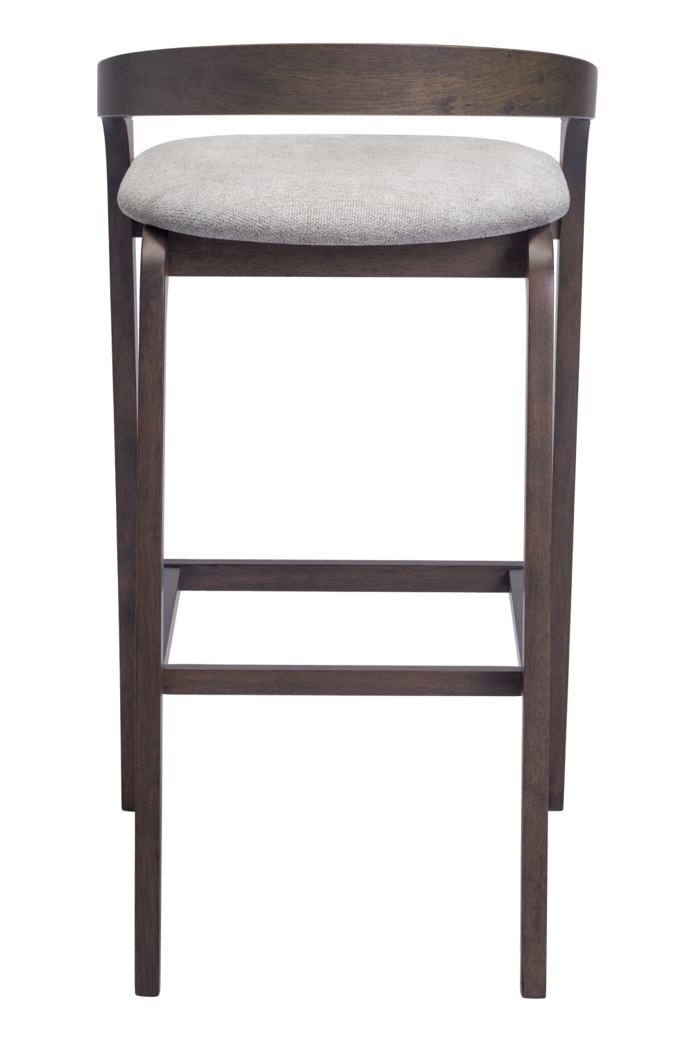 Gray Padded Seat Bar Stools (2) | OROA Modern Troy | Oroa.com