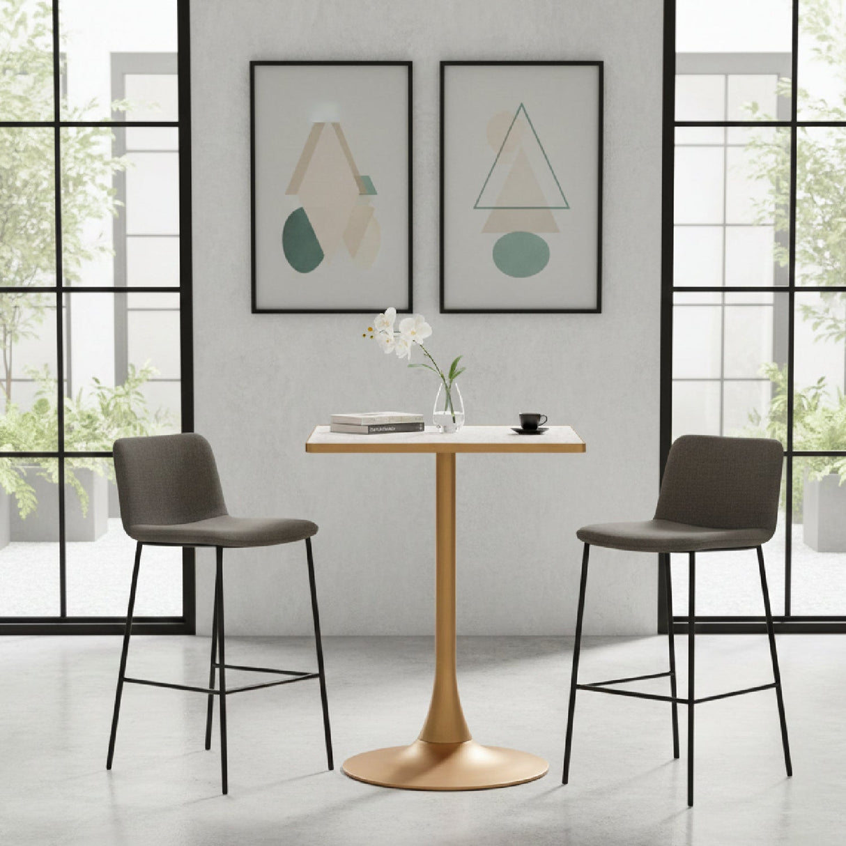 Square Terrazzo Bistro Table | OROA Modern Spot | Oroa.com