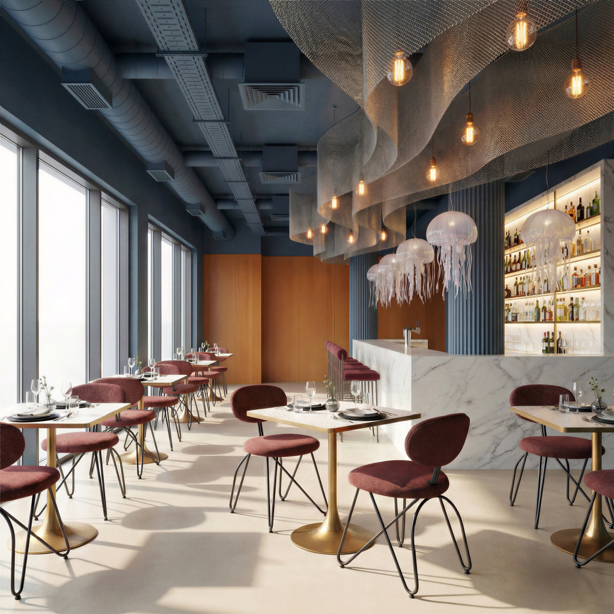 Square Terrazzo Bistro Table | Oroa.com