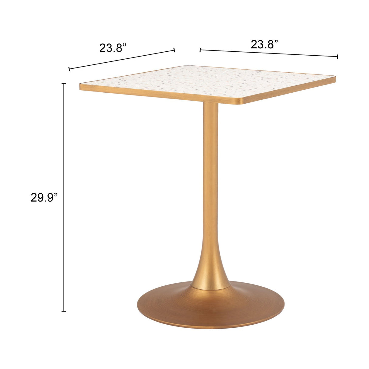 Square Terrazzo Bistro Table | OROA Modern Spot | Oroa.com