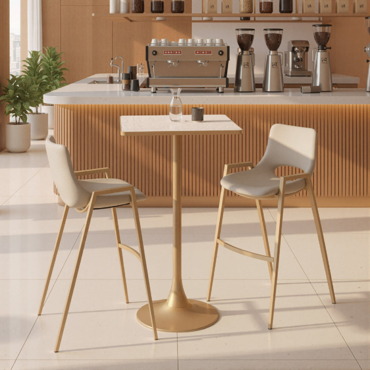 Square Terrazzo Bar Table | OROA Modern Spot | Oroa.com
