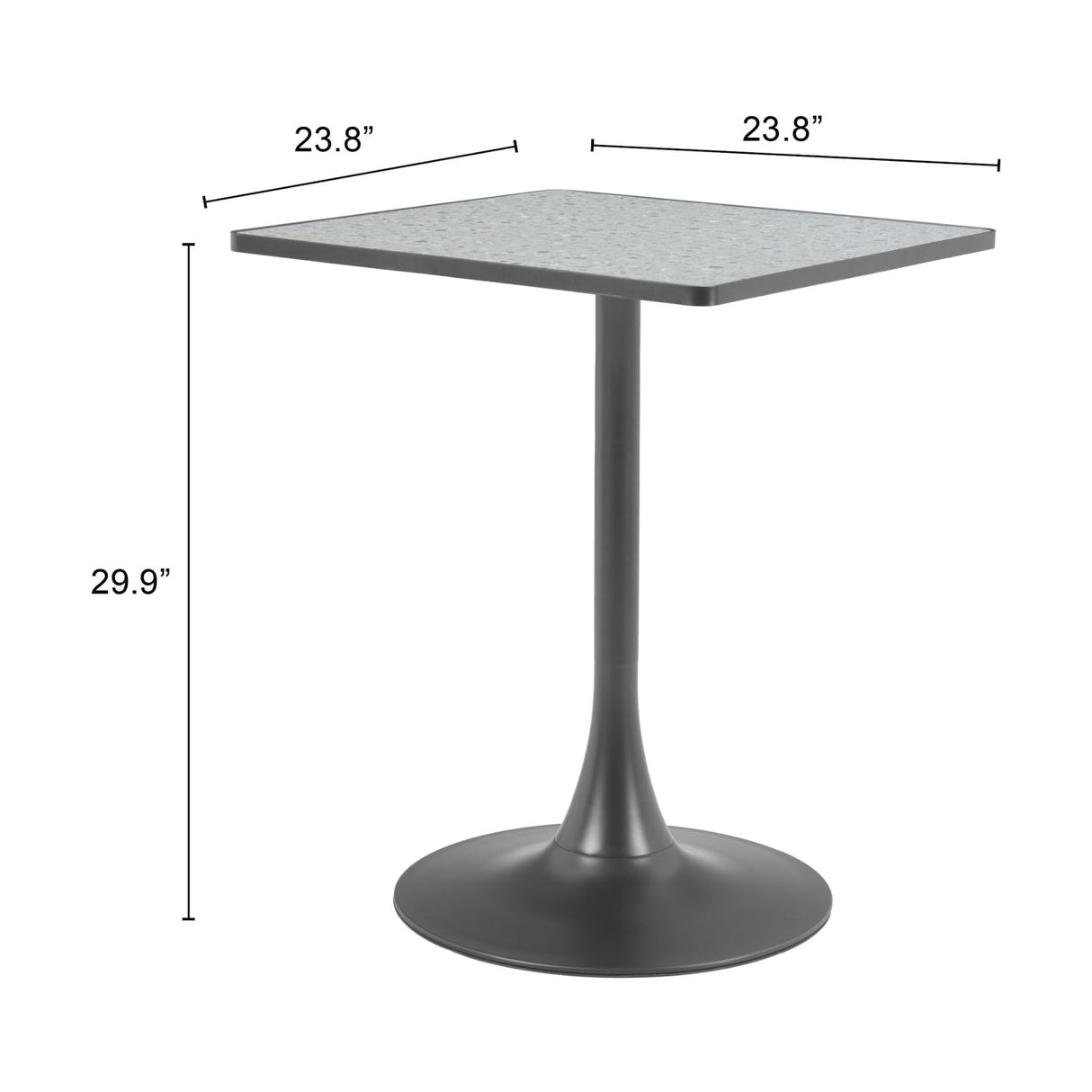 Square Terrazzo Bistro Table | OROA Modern Spot | Oroa.com