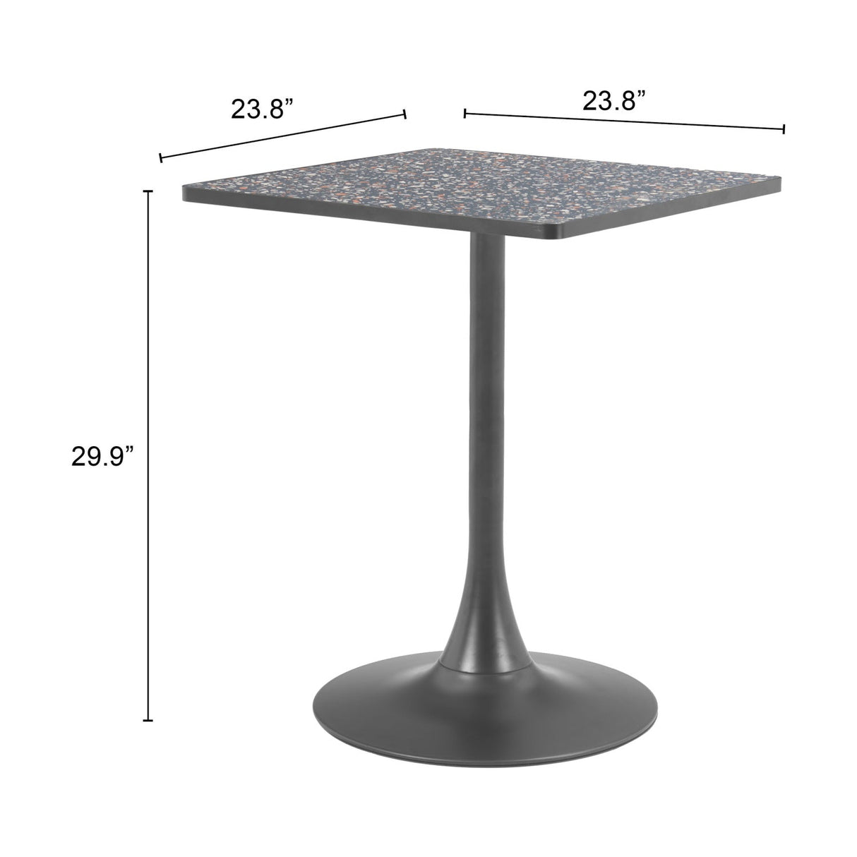 Square Terrazzo Bistro Table | OROA Modern Spot | Oroa.com