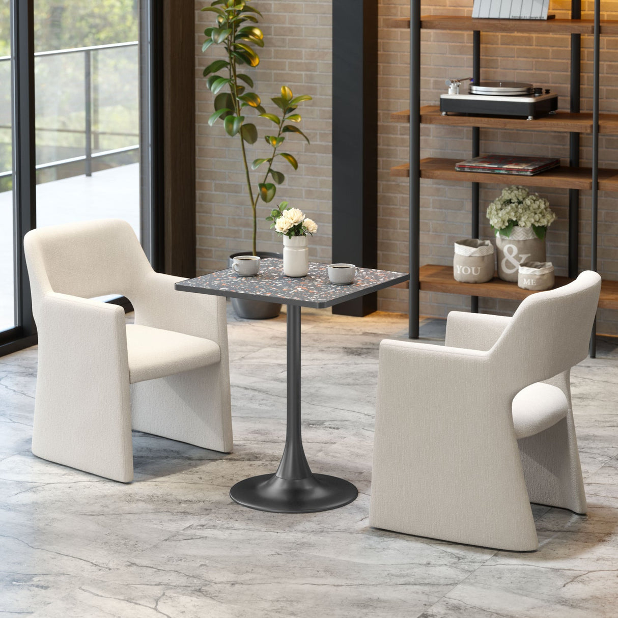 Square Terrazzo Bistro Table | OROA Modern Spot | Oroa.com