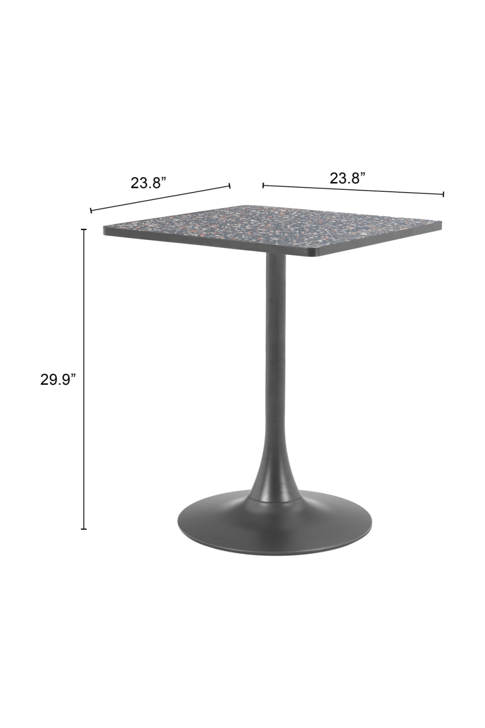 Square Terrazzo Bistro Table | OROA Modern Spot | Oroa.com