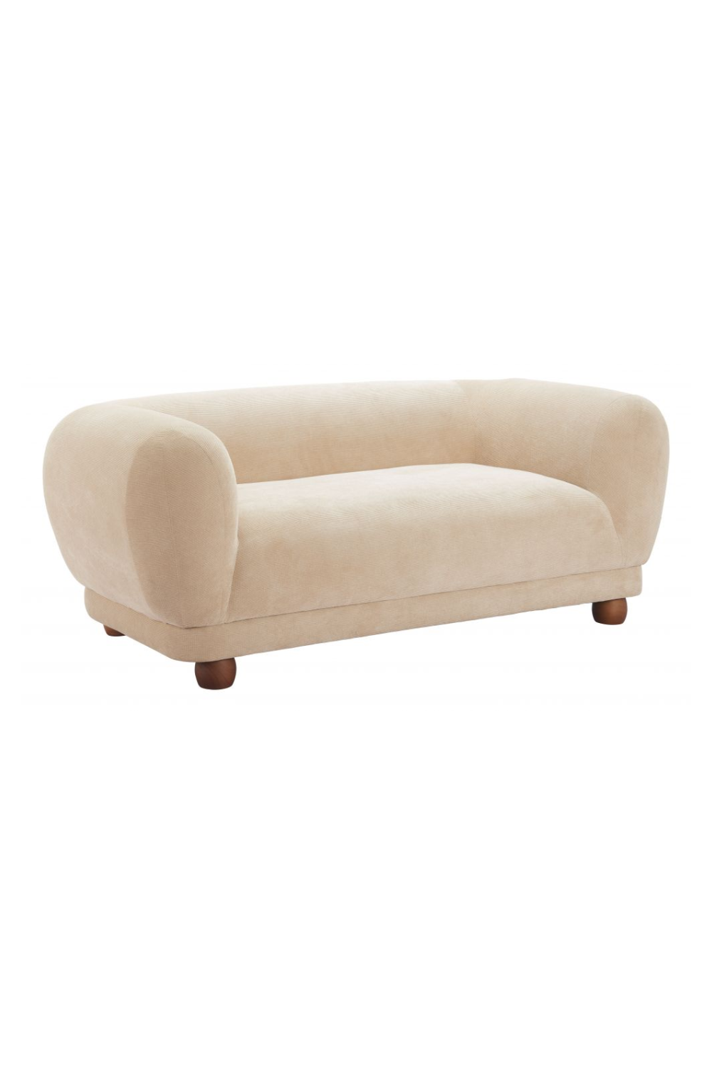 Taupe Corduroy Loveseat | OROA Modern Boet | Oroa.com