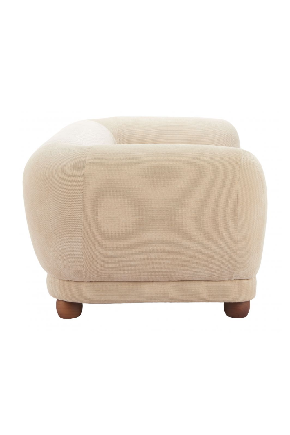 Taupe Corduroy Loveseat | OROA Modern Boet | Oroa.com