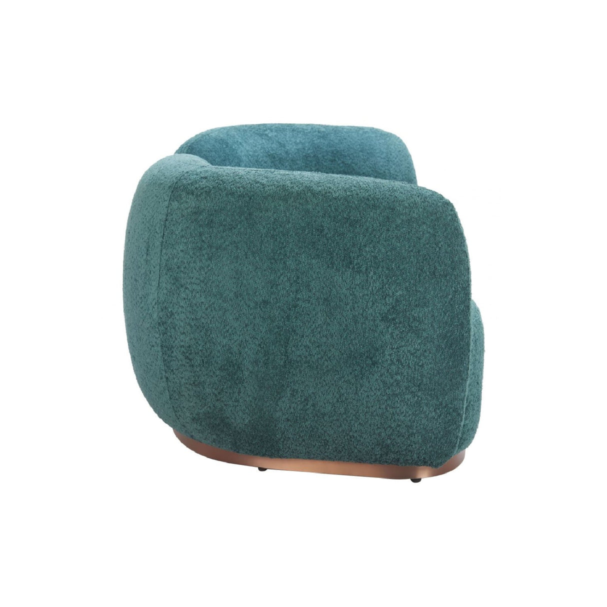 Teal Colored Curved Sofa – Jamela – alternate view 7