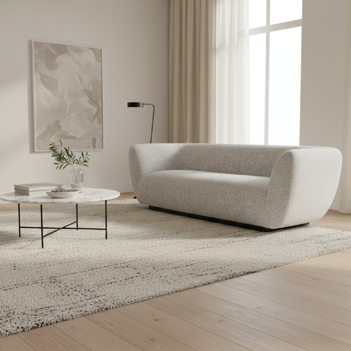 Gray Contemporary Sofa | OROA Modern Zambet | Oroa.com