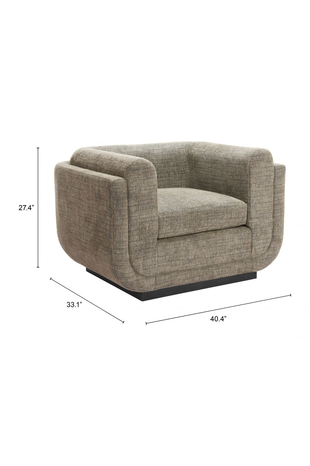 Green Tweed Accent Chair | Oroa.com