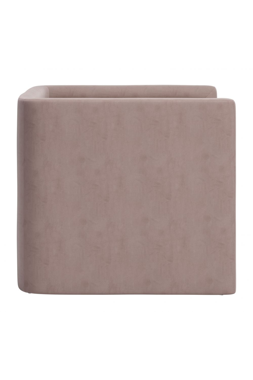 Taupe Velvet Angular Lounge Chair | OROA Modern Trippel | Oroa.com