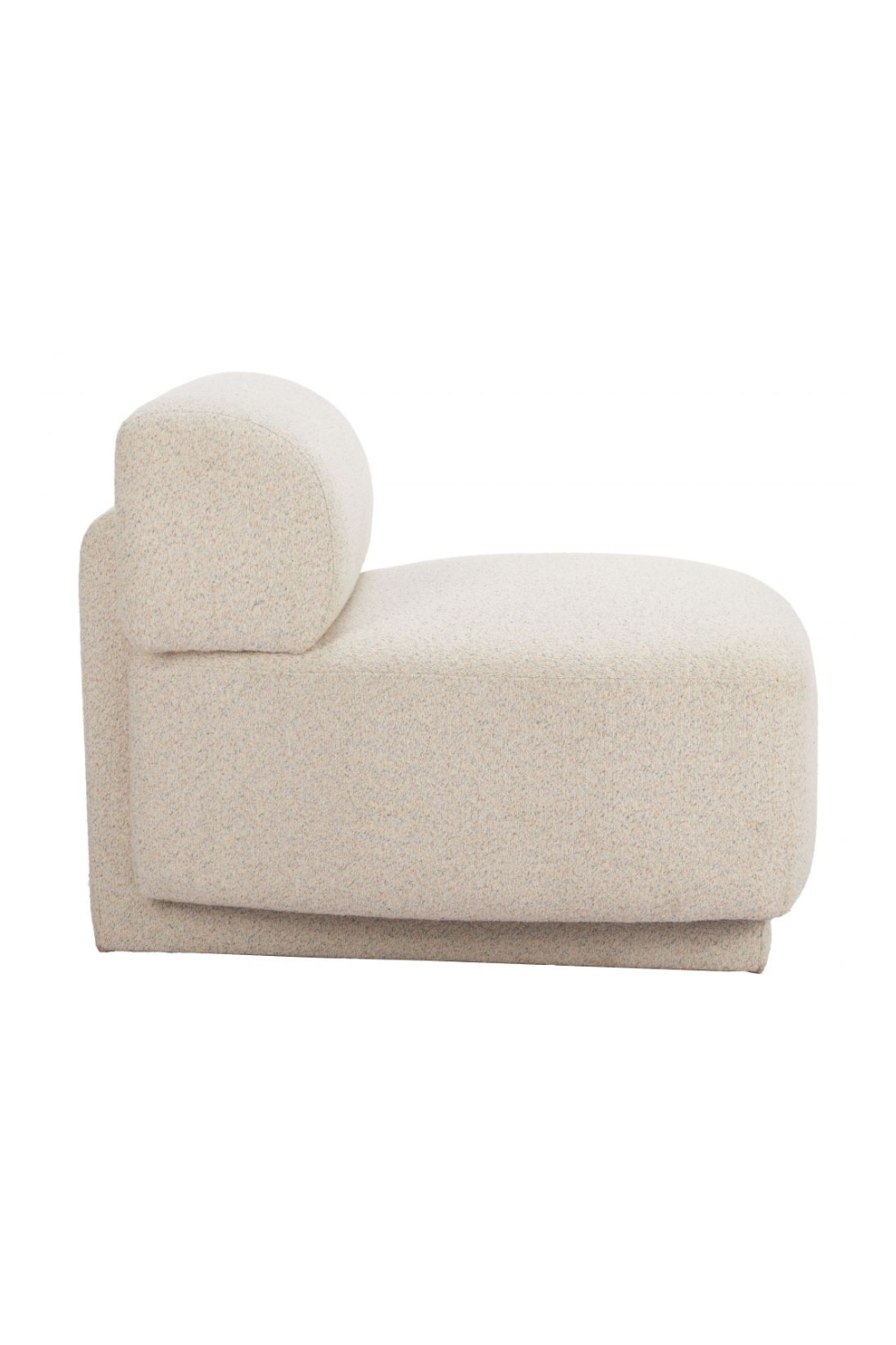 Beige Minimalist Accent Chair – Anese – rear view