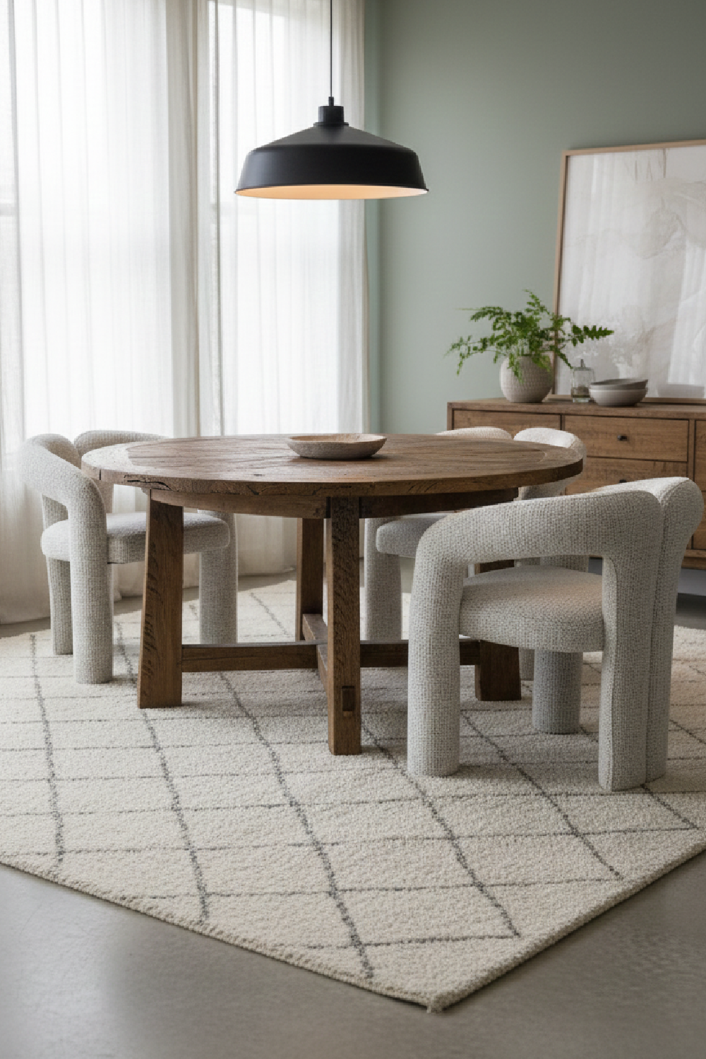Gray Contemporary Dining Chair – Buis – angled view