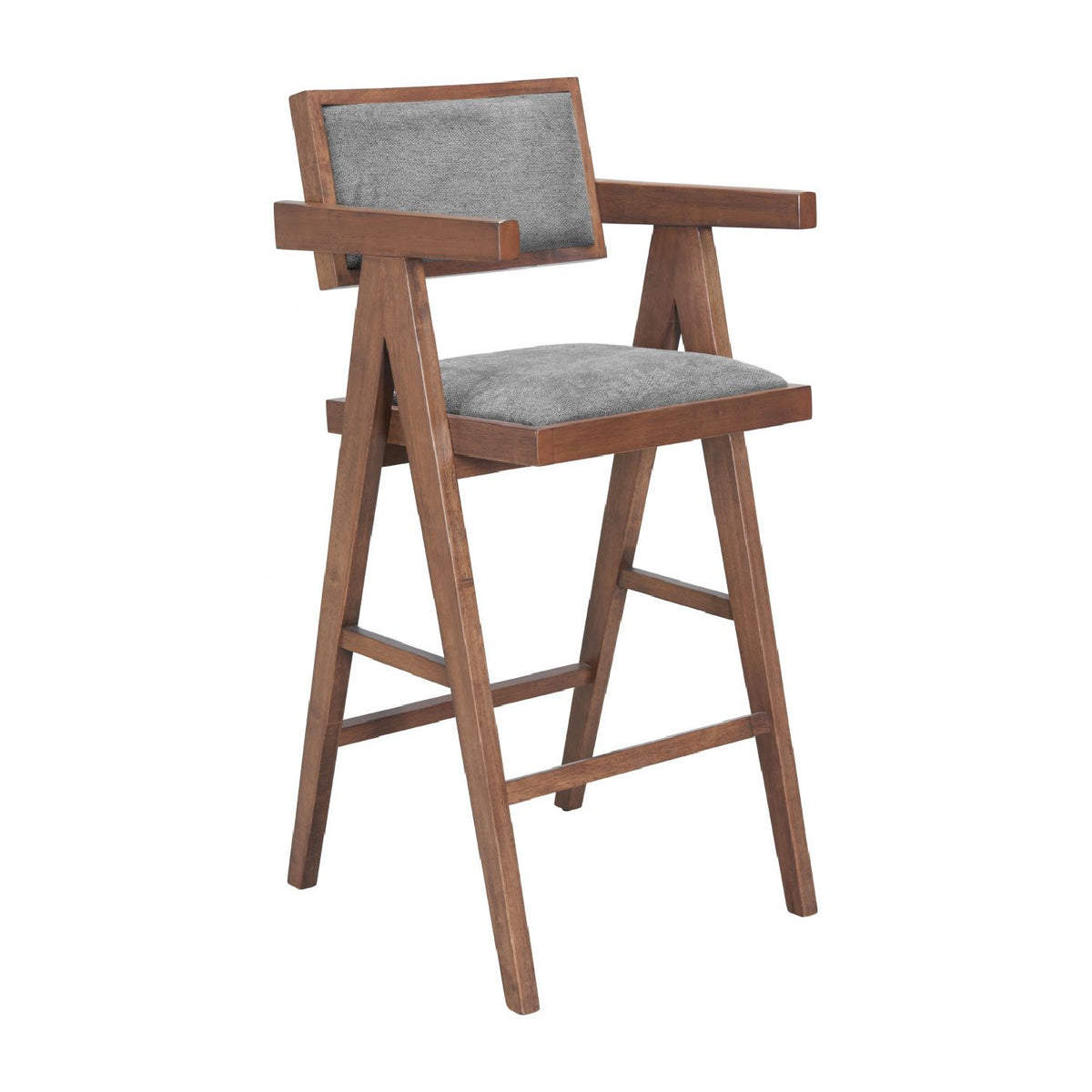 Rubberwood Framed Bar Stools (2) | OROA Modern Delhi