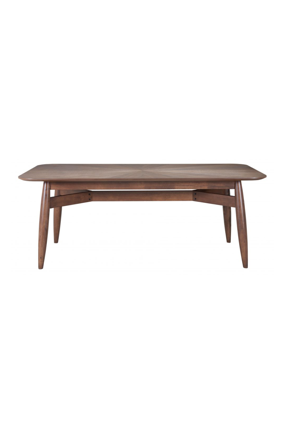 Brown Rubberwood Dining Table | OROA Modern Silea | Oroa.com