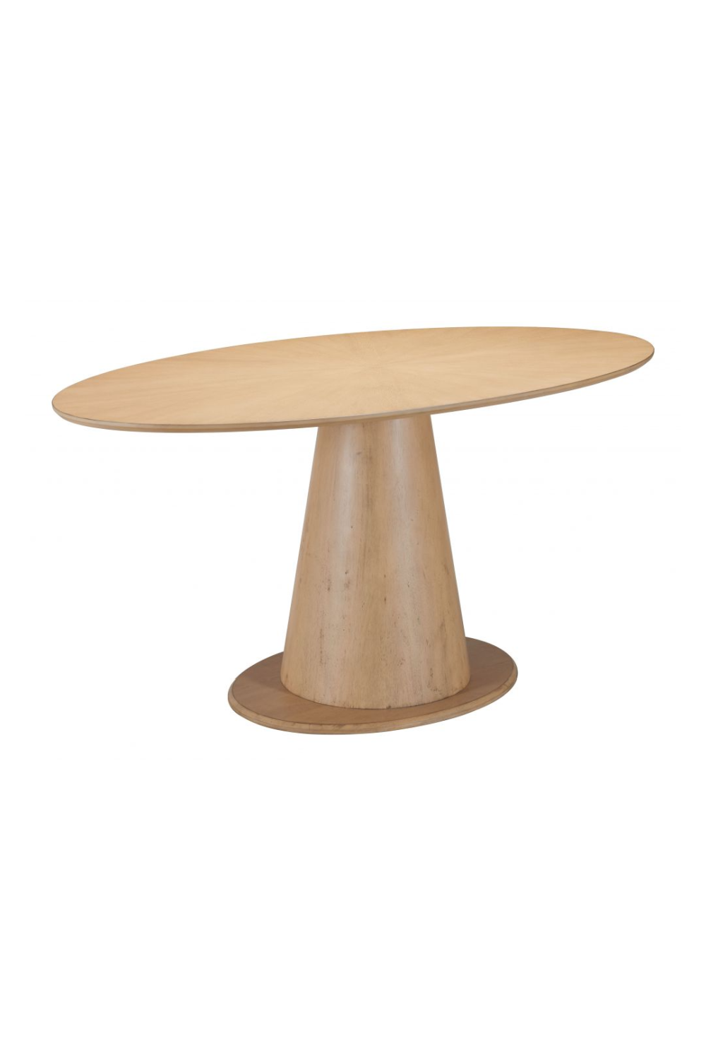 Oval Rubberwood Dining Table | OROA Modern Disque | Oroa.com