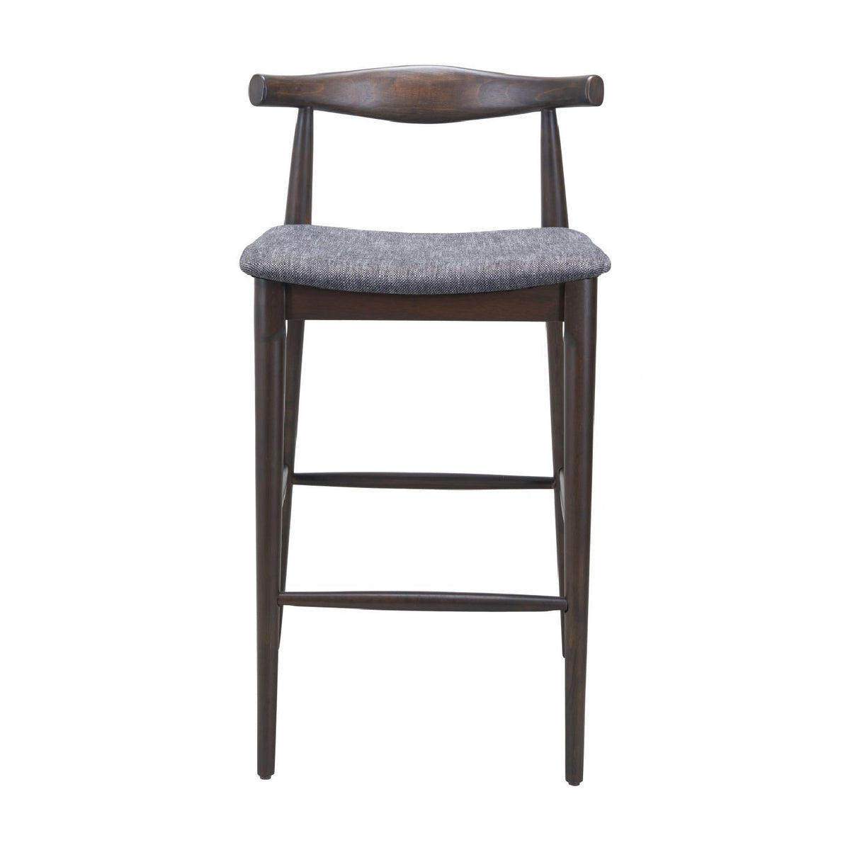 Dark Wooden Bar Stools (2) | OROA Modern Tuzka