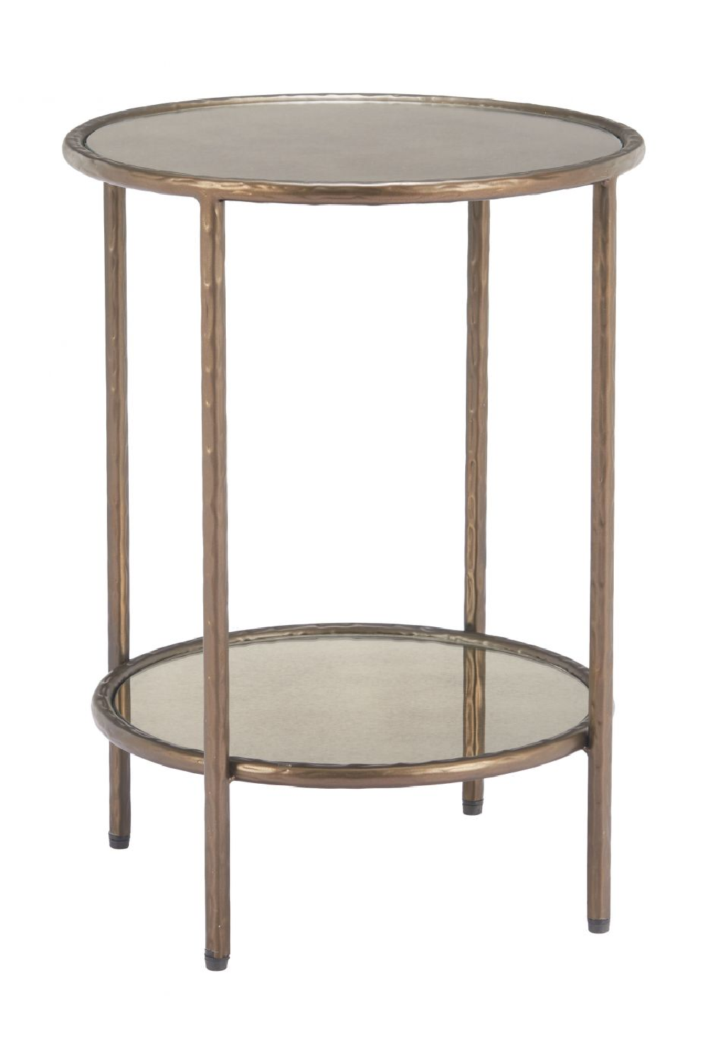 Round Mirror Glass Side Table | Oroa.com