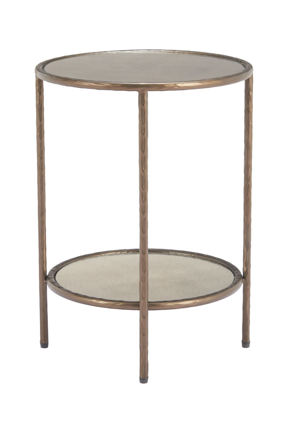 Round Mirror Glass Side Table | Oroa.com