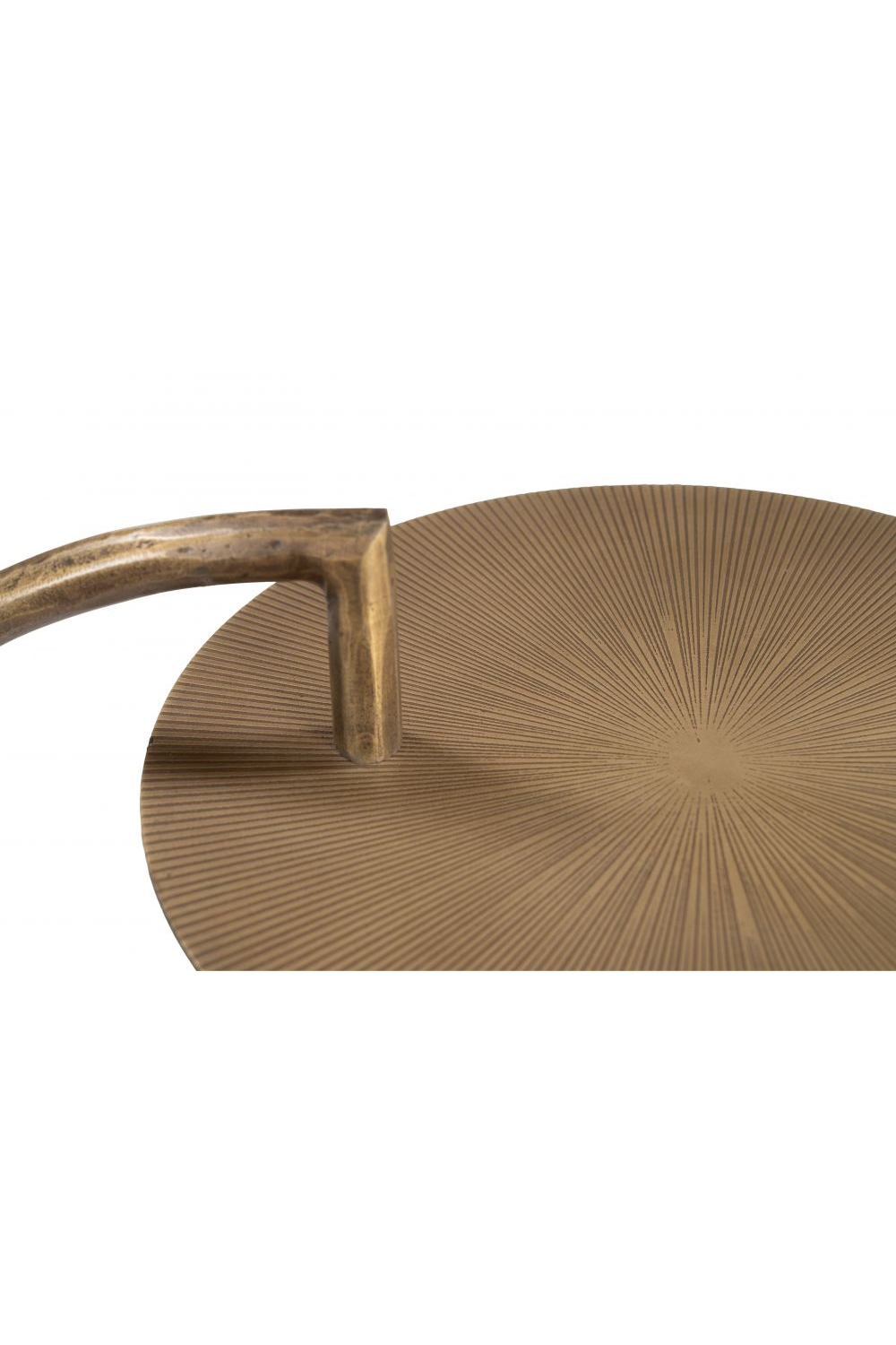 Curved Brass Side Table | OROA Modern Voler | OROA.com