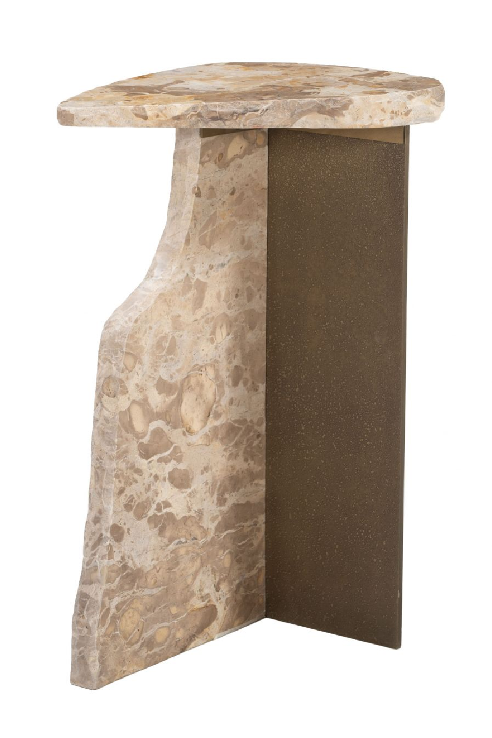 Organic-Shaped Marble Side Table | OROA Modern Surya | Oroa.com