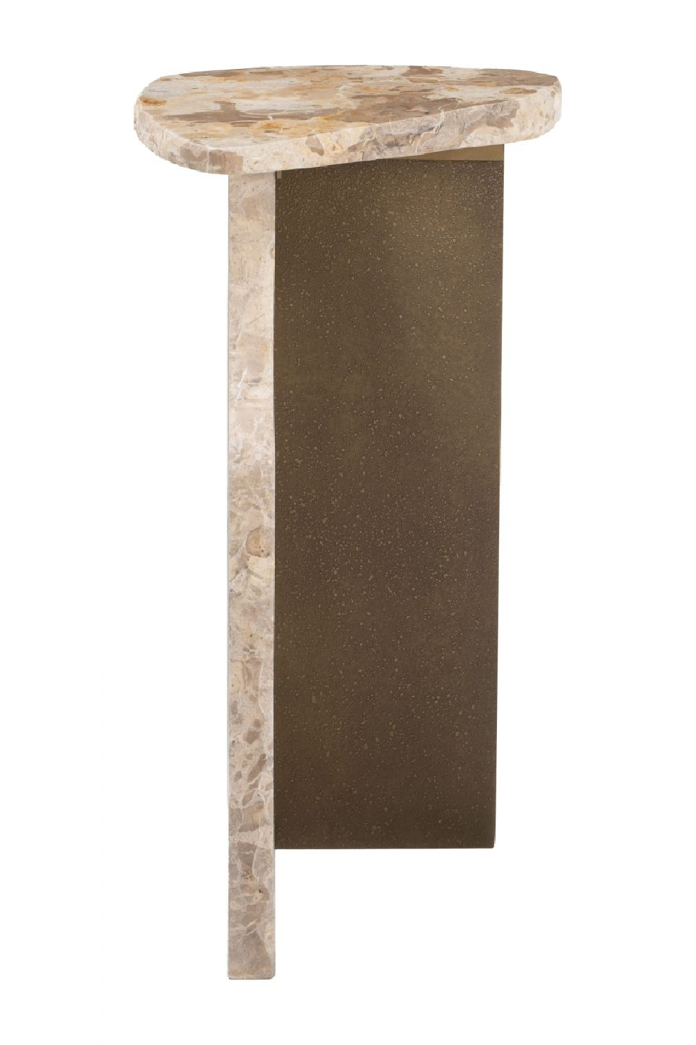 Organic-Shaped Marble Side Table | OROA Modern Surya | Oroa.com