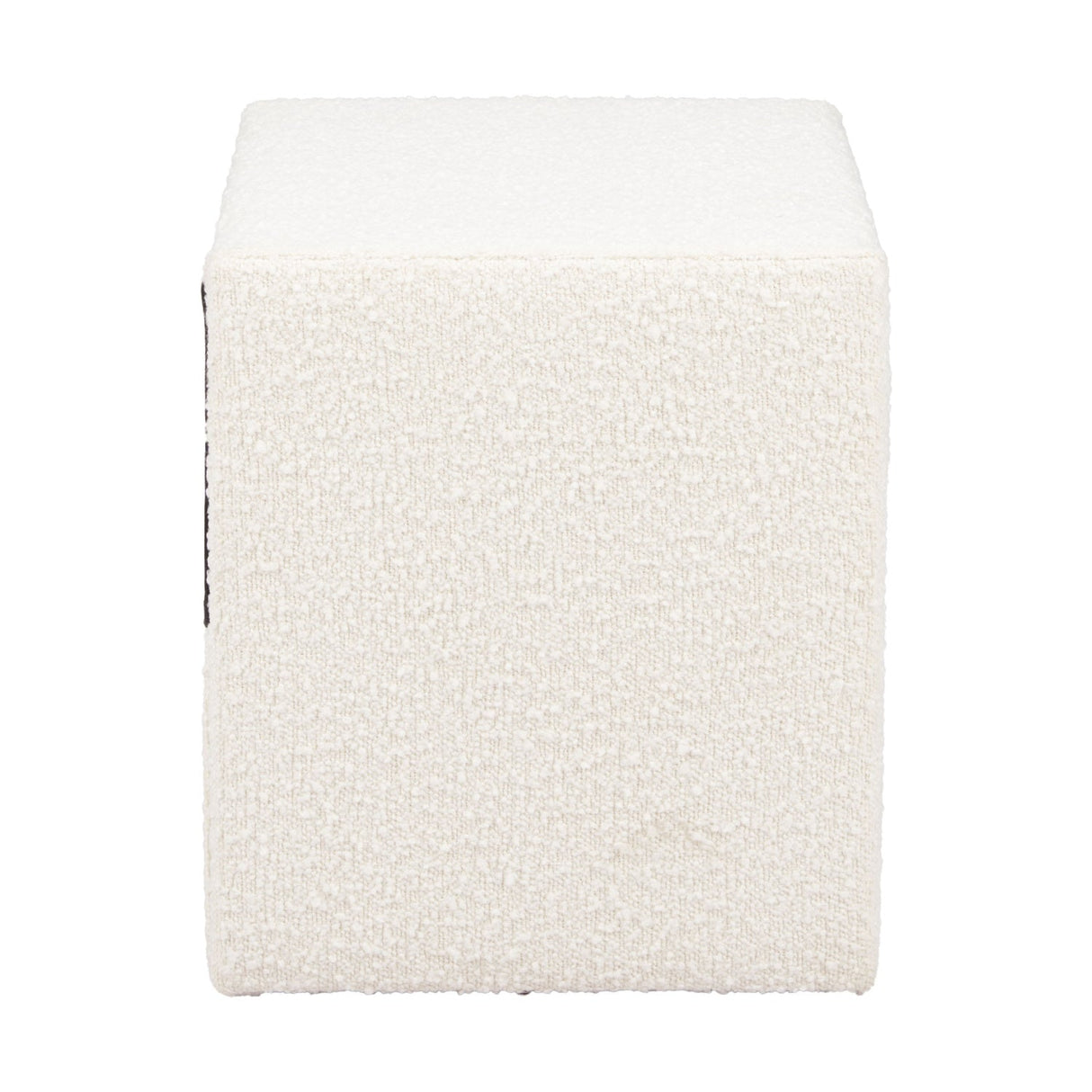 White Fabric 1-Drawer Nightstand | OROA Modern Barris | Oroa.com
