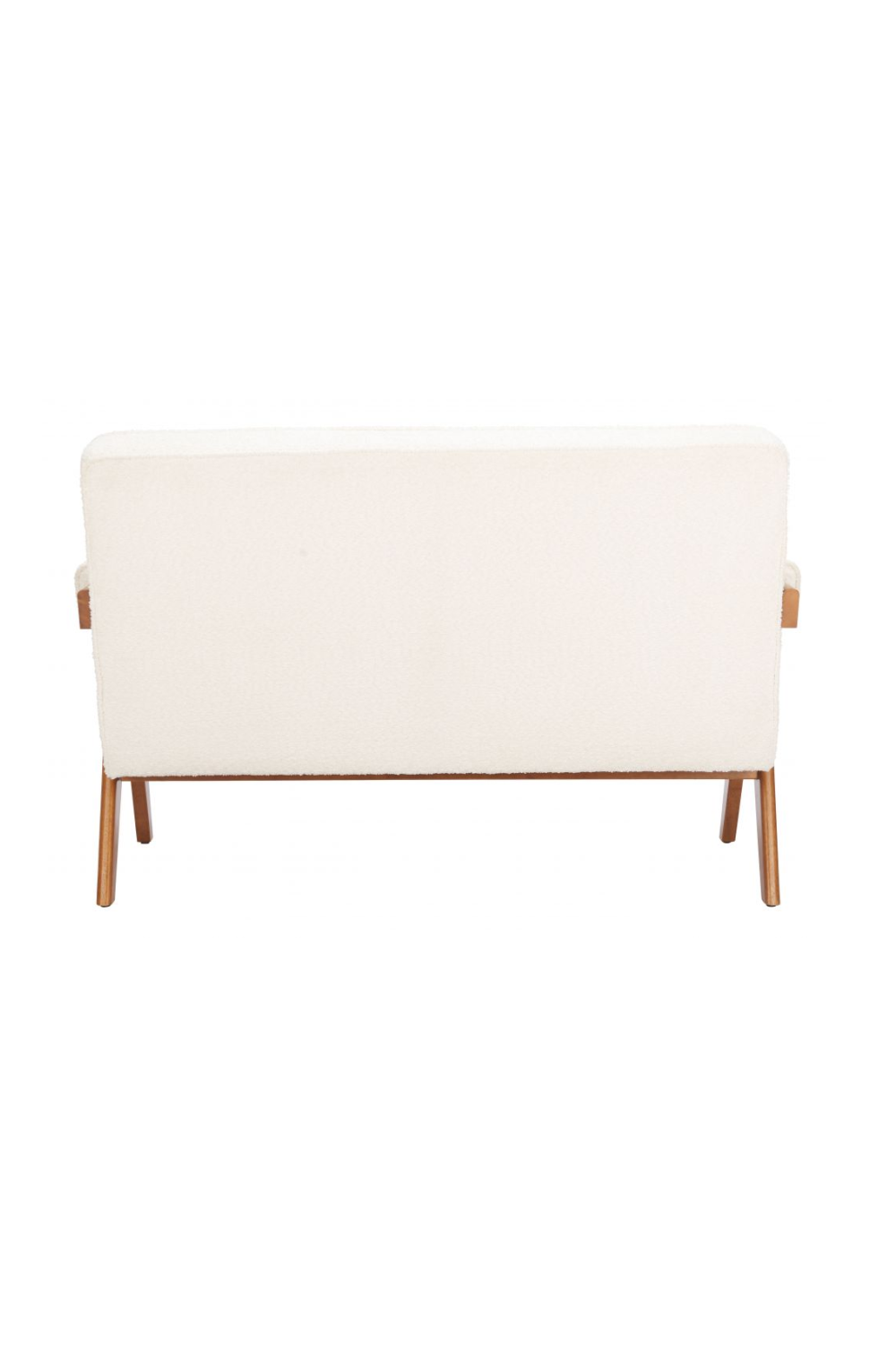 Wood Framed White Loveseat – Encanto – alternate view 7