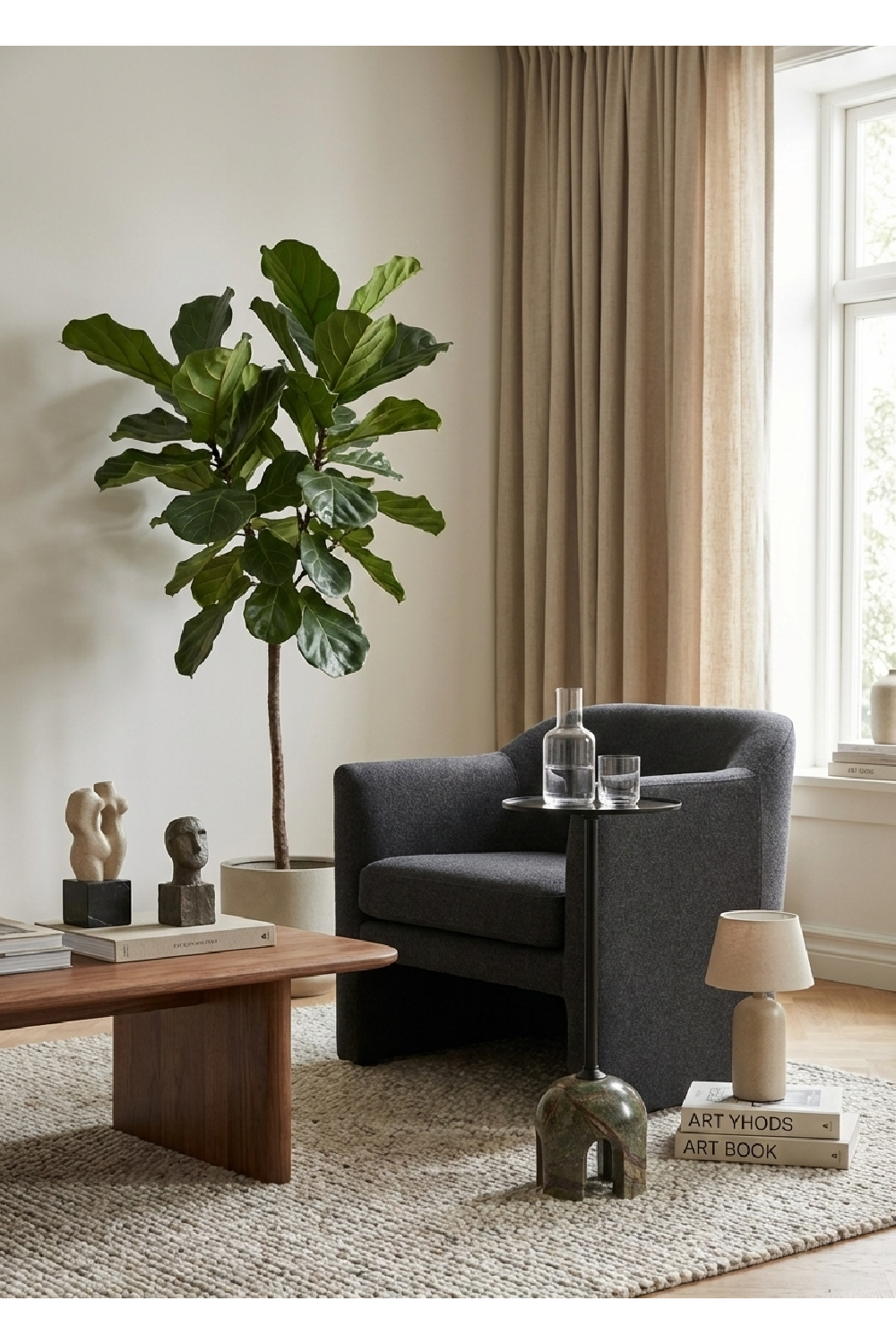 Black Iron Side Table | Oroa.com