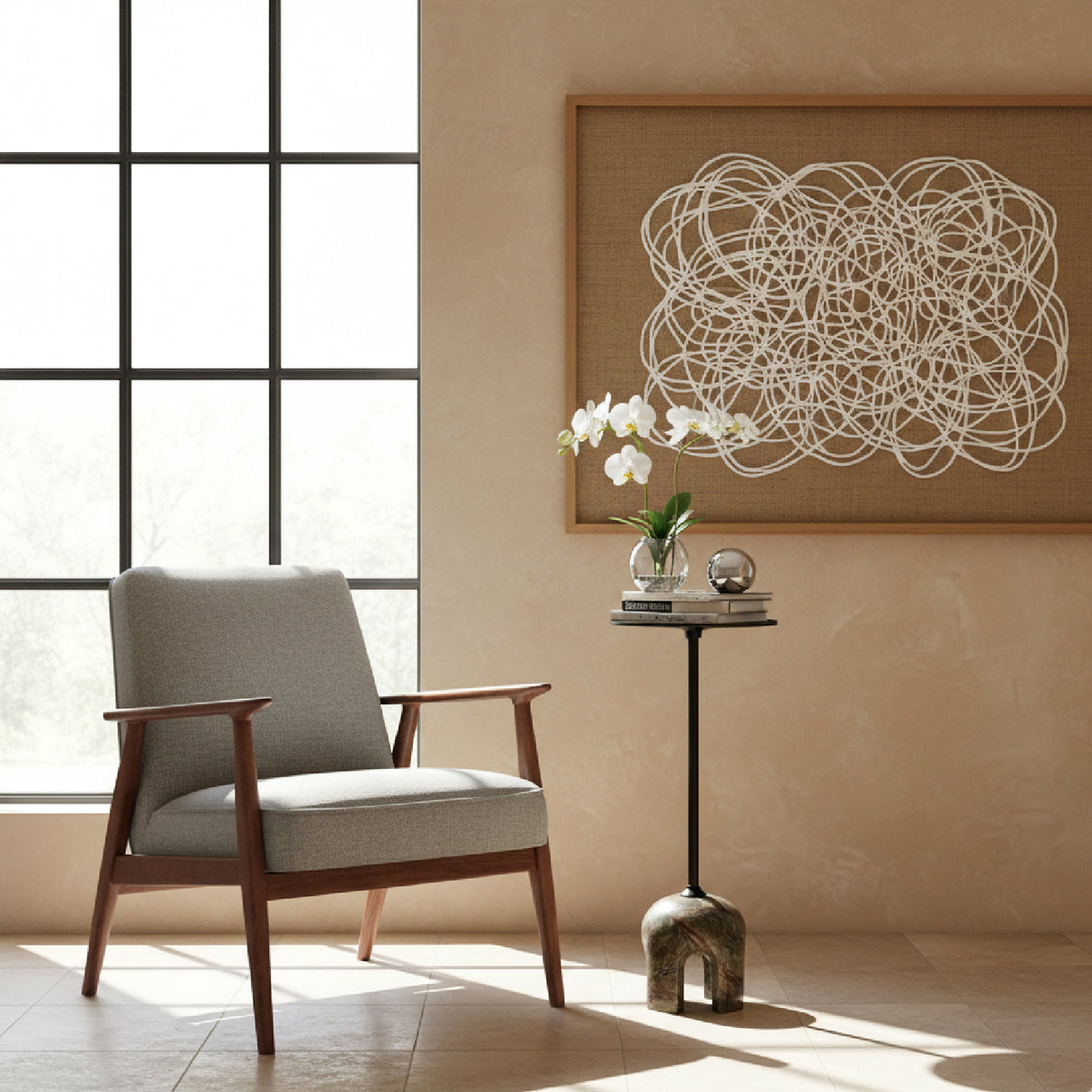 Black Iron Side Table | Oroa.com