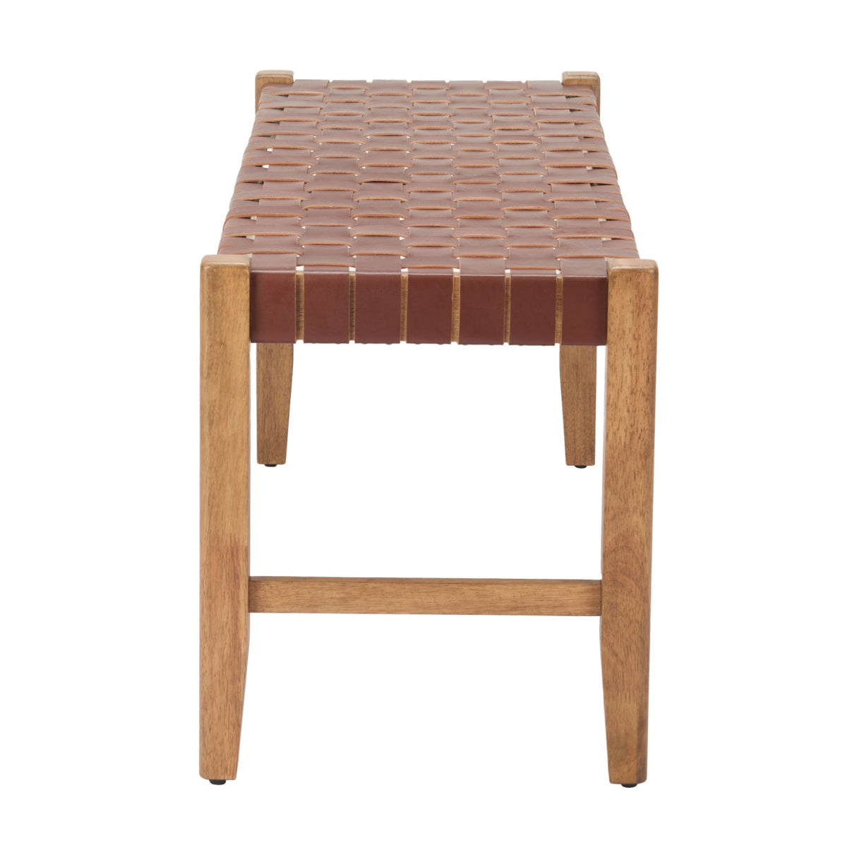Brown Woven Leather Bench – Bandani – alternate view 5