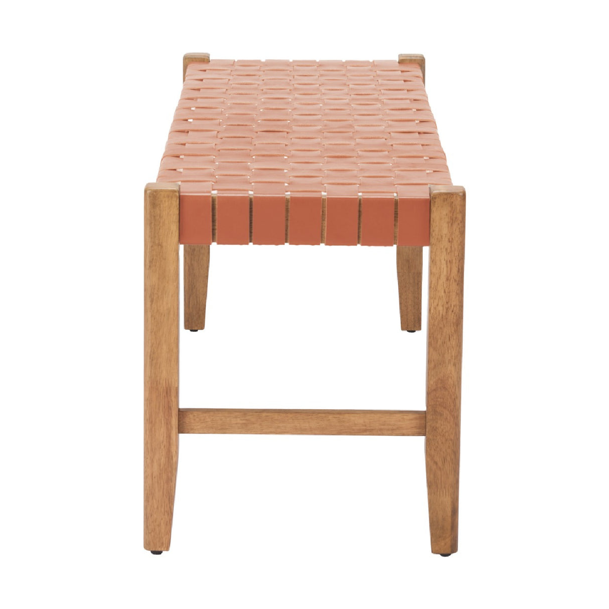 Tan Woven Leather Bench – Bandani – alternate view 5