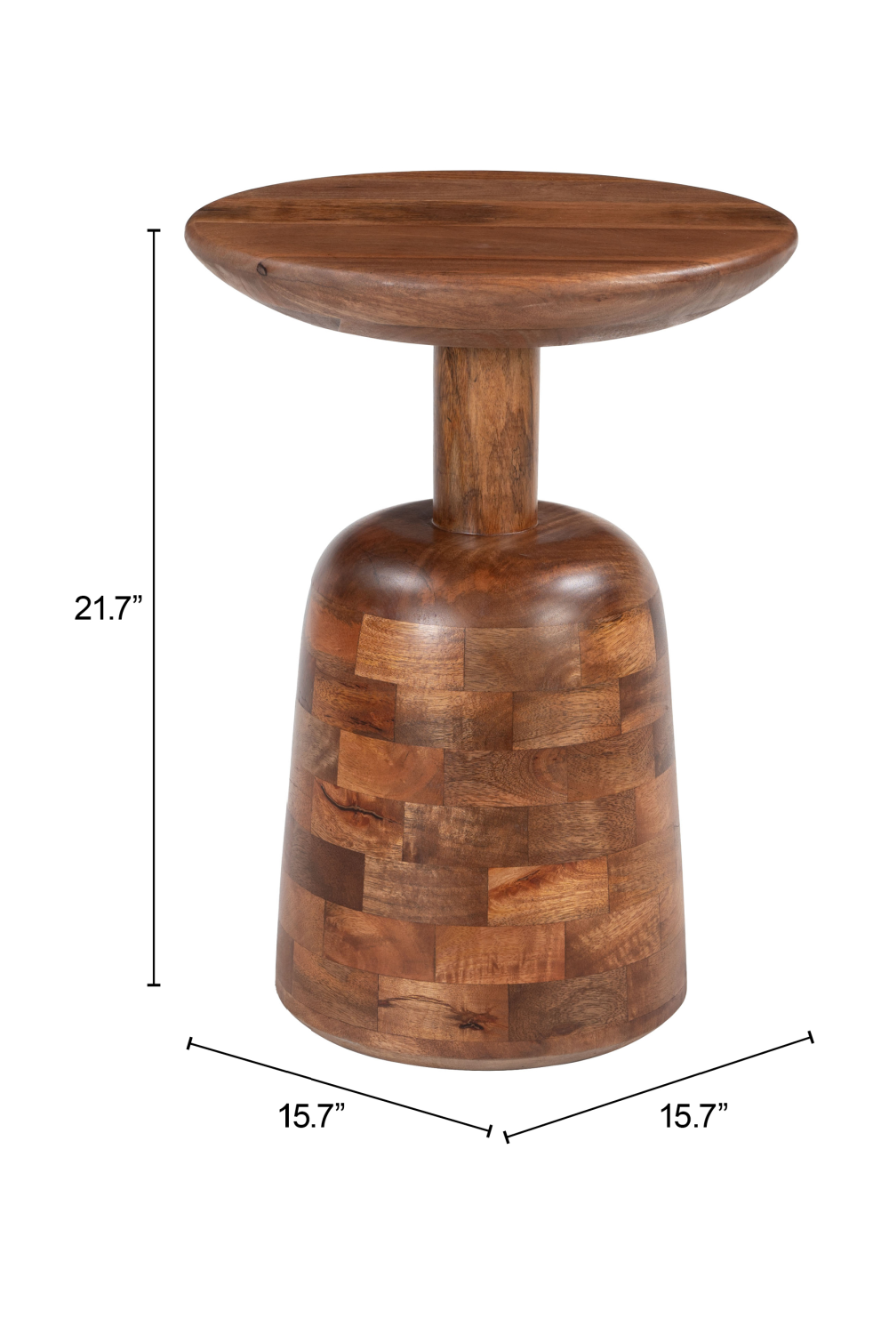 Mango Wood Modern Side Table | Oroa.com