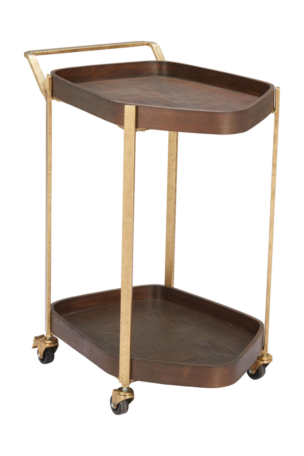 Walnut Veneer Bar Cart | OROA Modern Stela | Oroa.com