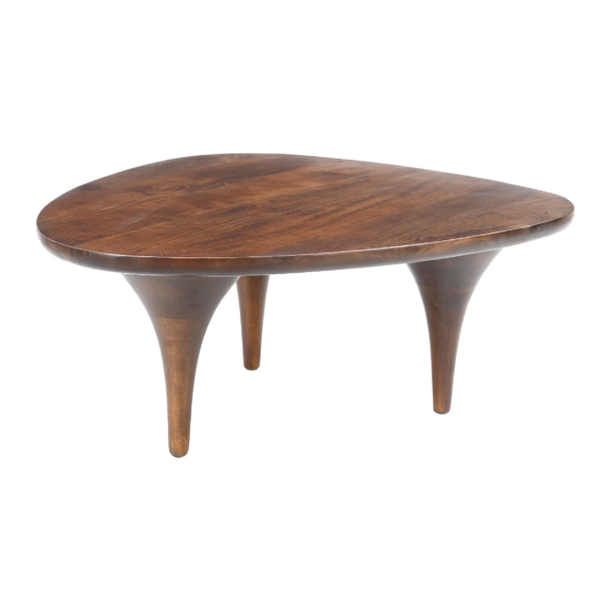 Walnut Finished Coffee Table – Spiker – side view