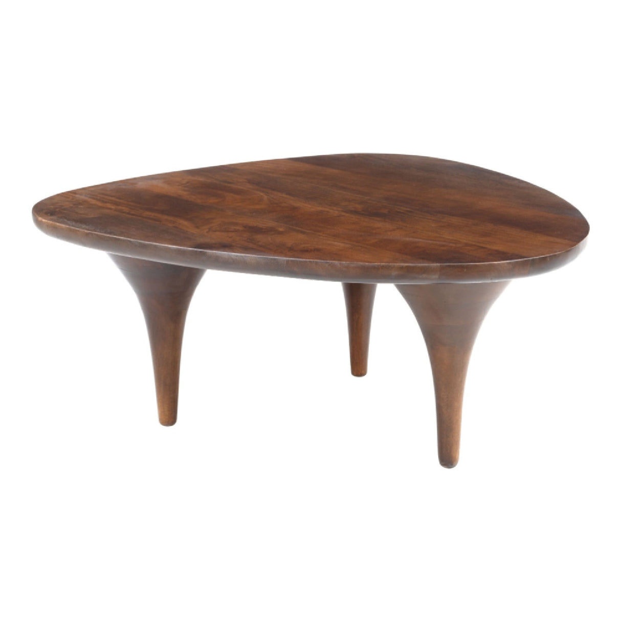 Walnut Finished Coffee Table – Spiker – rear view