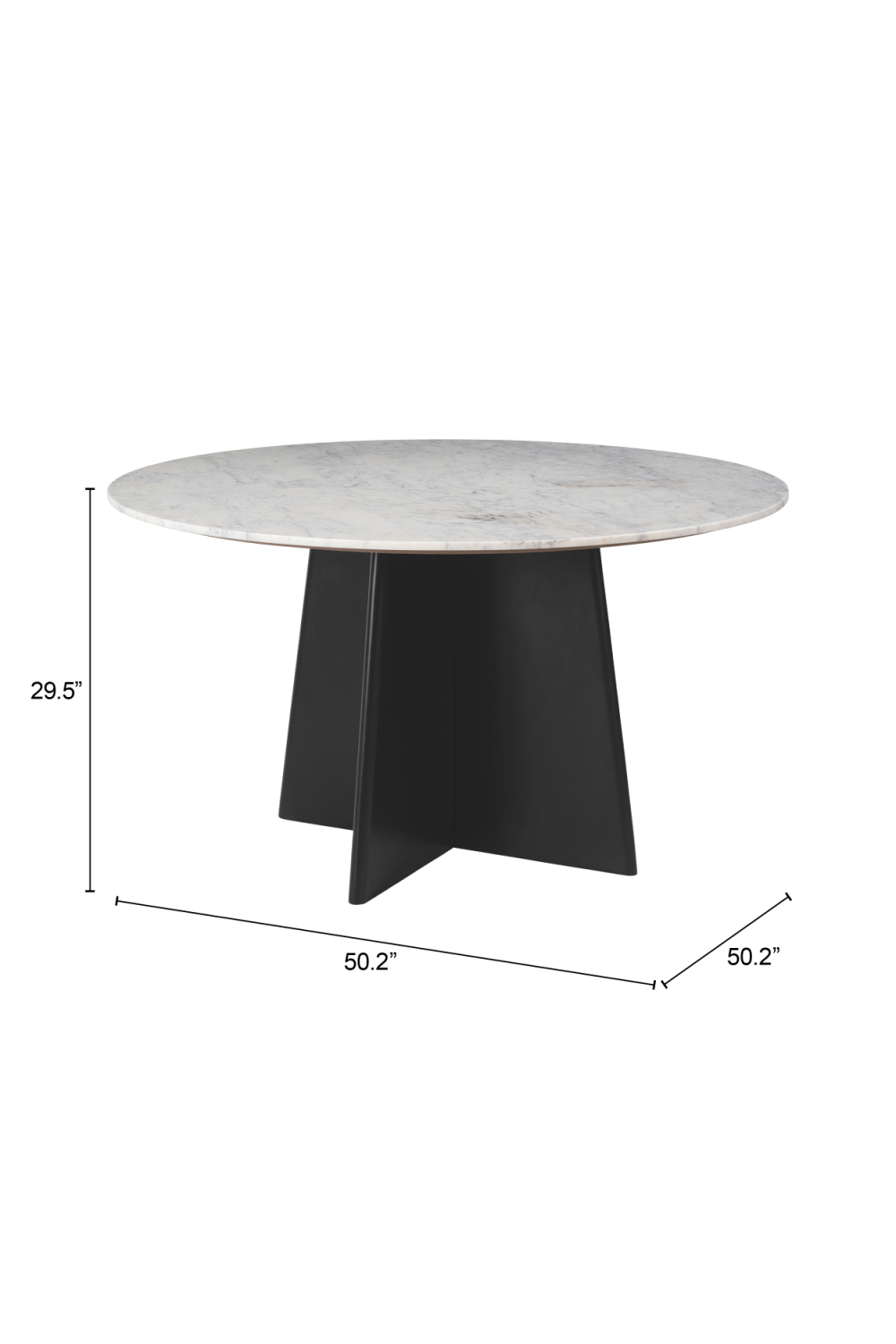Round White Dining Table | OROA Modern Strela | Oroa.com