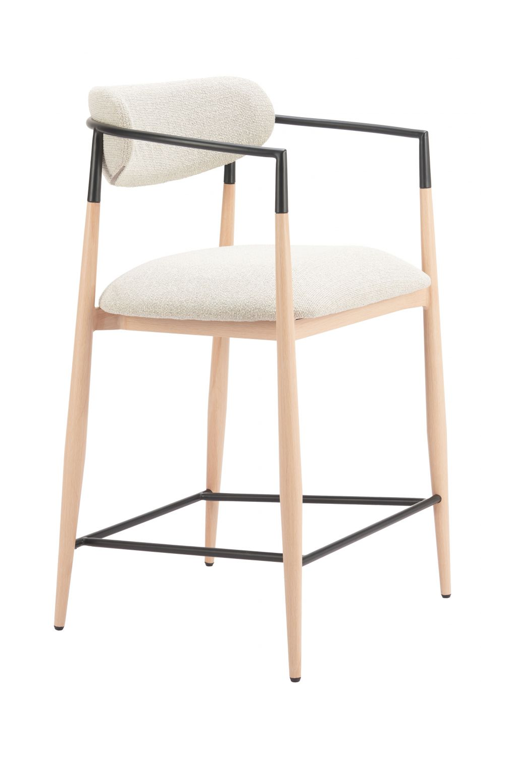 Gray Fabric Modern Counter Stool | Oroa.com