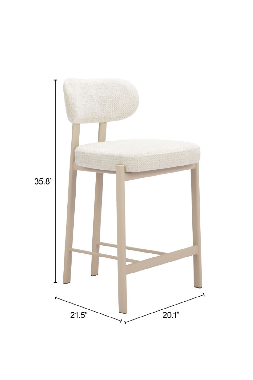 Gray Textured Weave Counter Stools (2) | Oroa.com