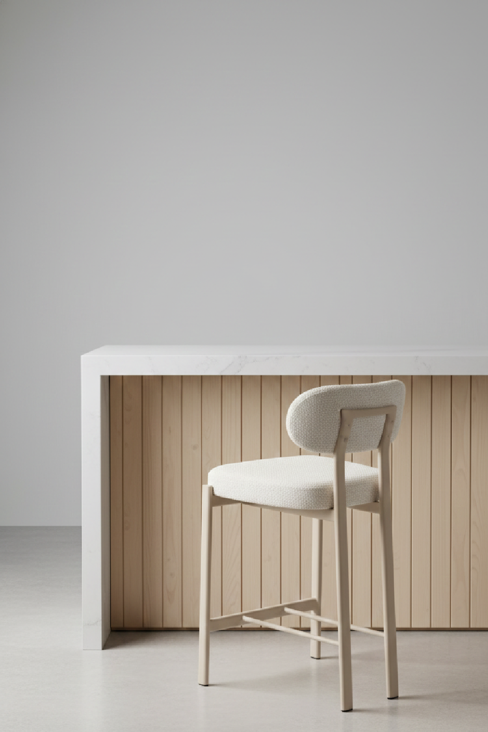 Gray Textured Weave Counter Stools (2) | OROA Modern Aurea