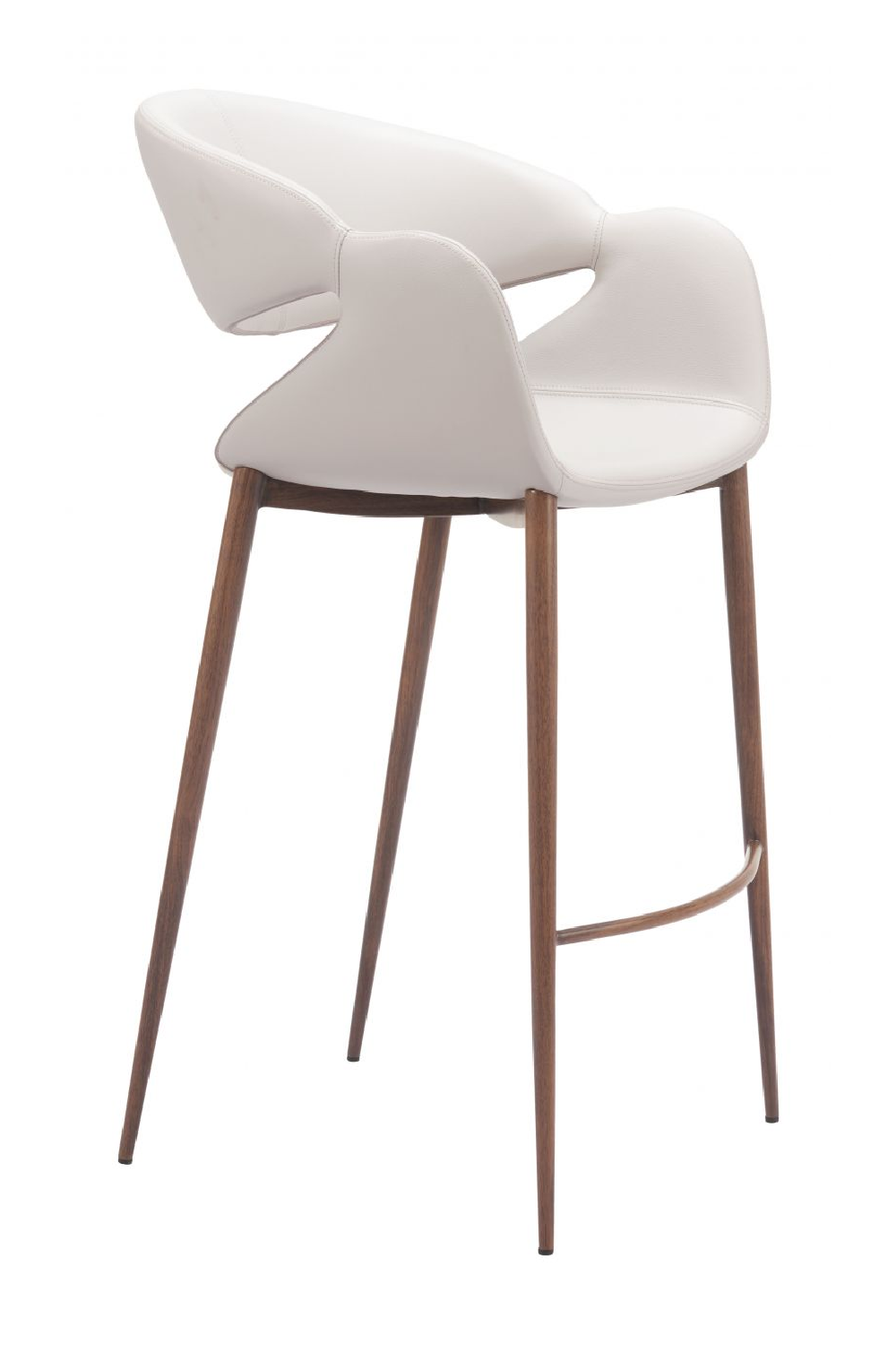 Beige Cut-Out Back Bar Stool | OROA Modern Limay | Oroa.com