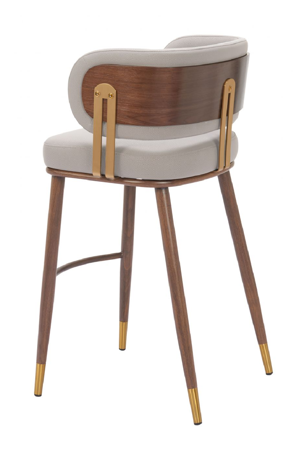 Beige Leather Bar Stool | OROA Modern Brew | Oroa.com
