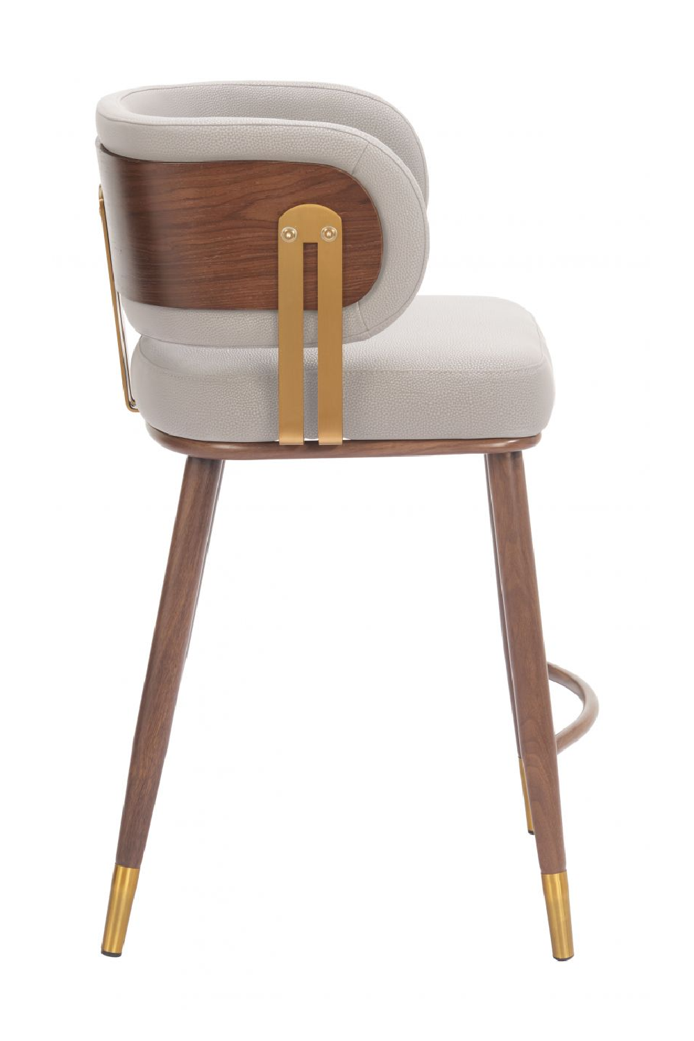 Beige Leather Counter Stool | OROA Modern Brew | Oroa.com