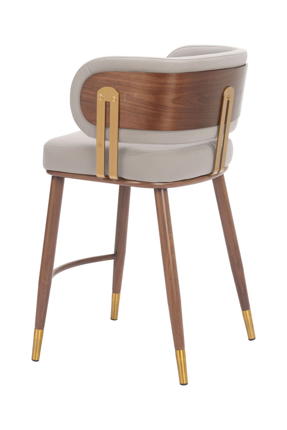 Beige Leather Counter Stool | OROA Modern Brew | Oroa.com